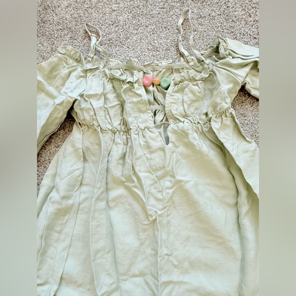 Missguided Light Green Mini Dress